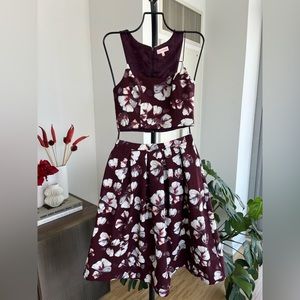 Re:named Floral Top and Skirt Set